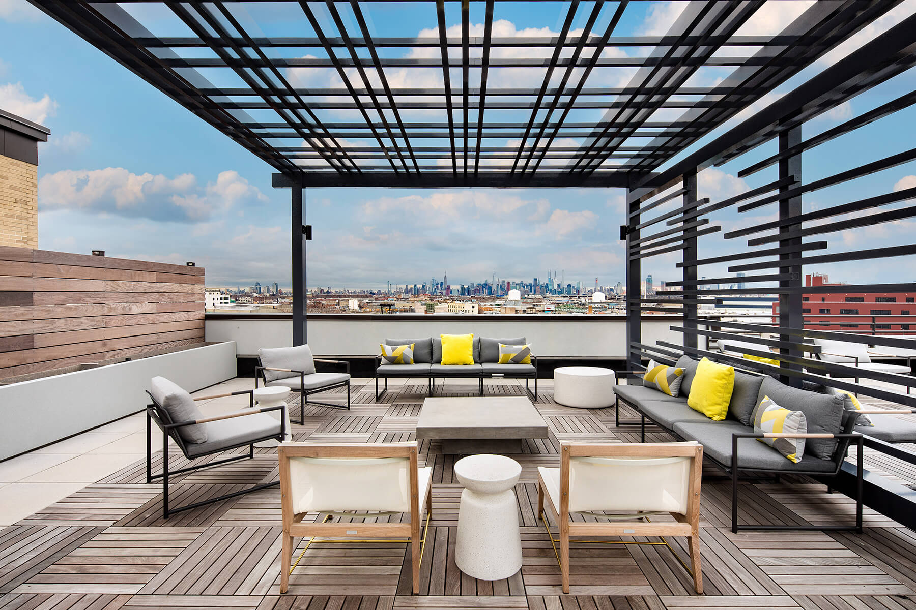 Rooftop Manhattan Skyline